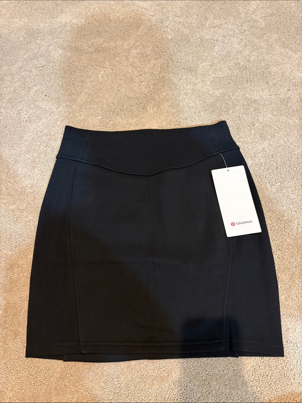lululemon Black Mini Pencil Skirt (Scuba HR Mini Skirt)
